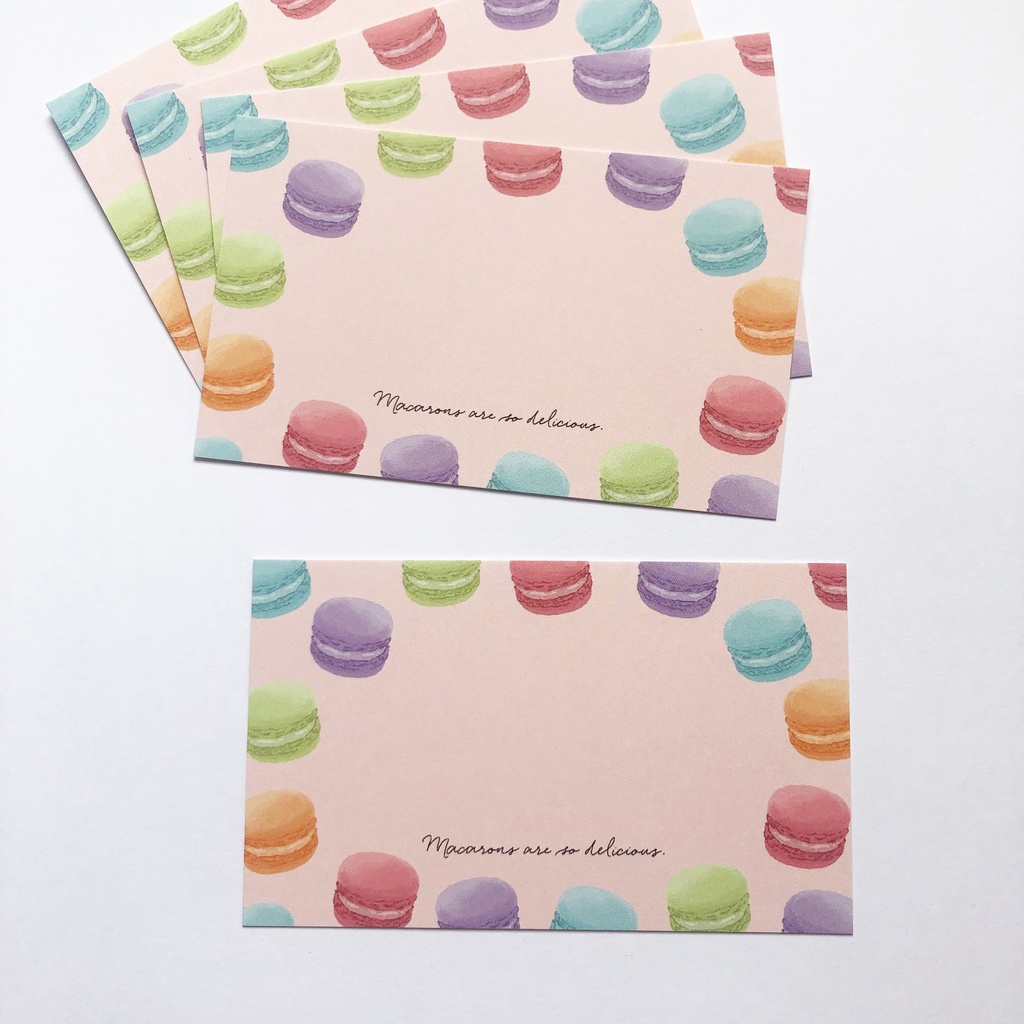 マカロンメッセージカード