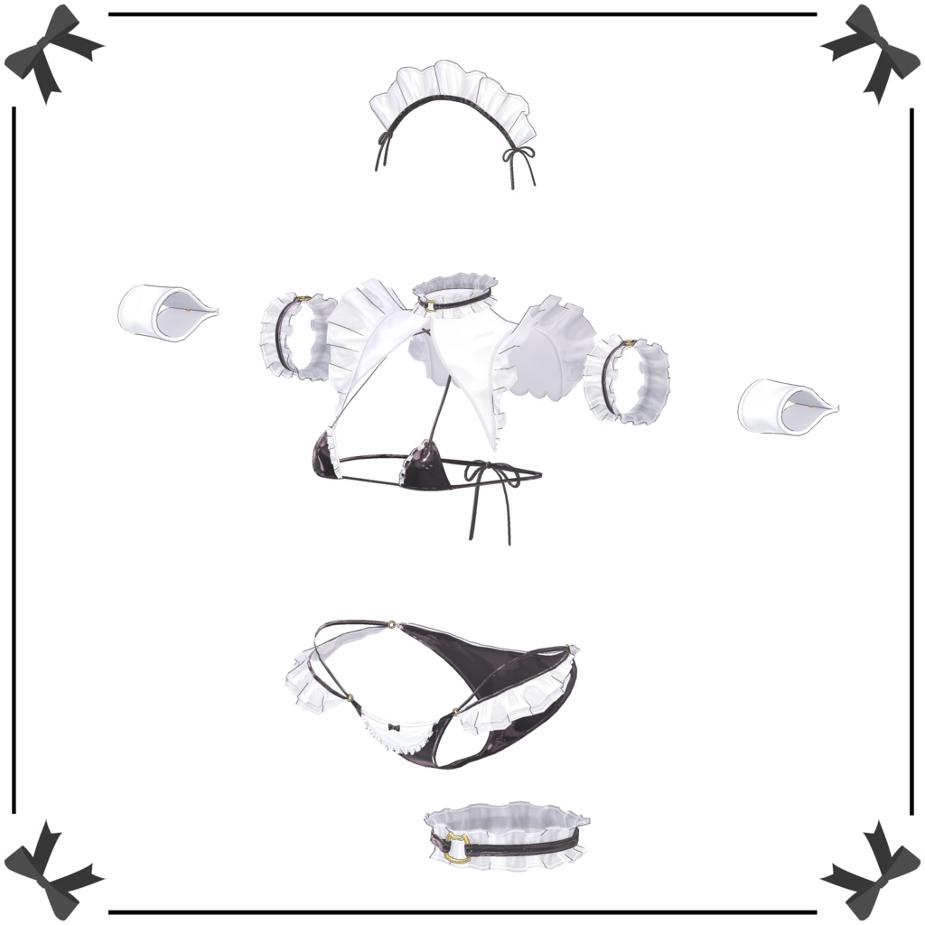 【Maid Bikini】 9-Avatars