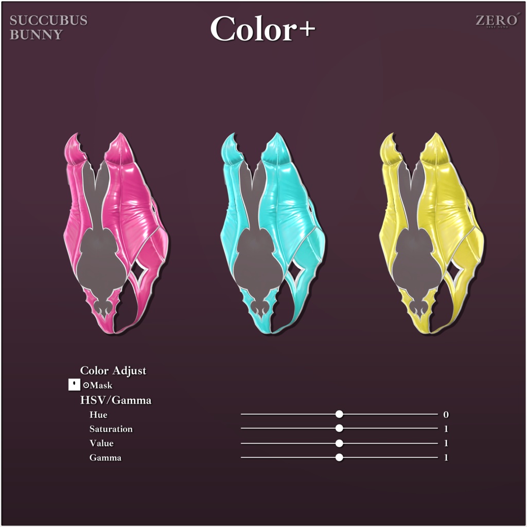 【Succubus Bunny】 4-Avatars