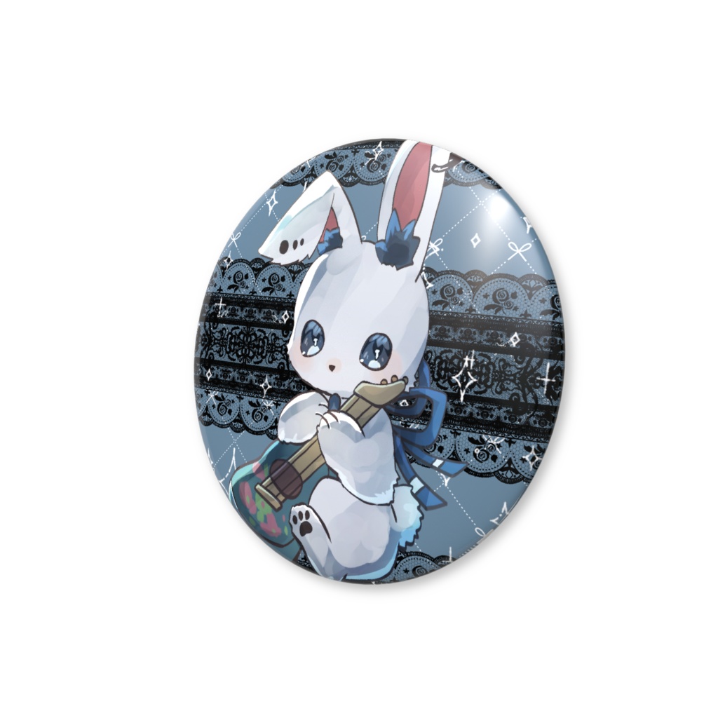 Lepusうさぎの姿缶バッジ