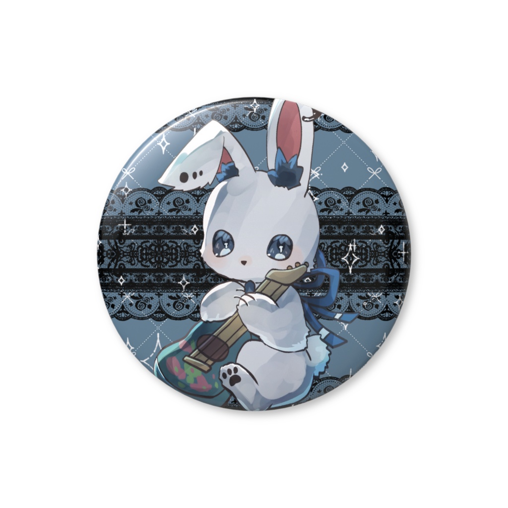 Lepusうさぎの姿缶バッジ