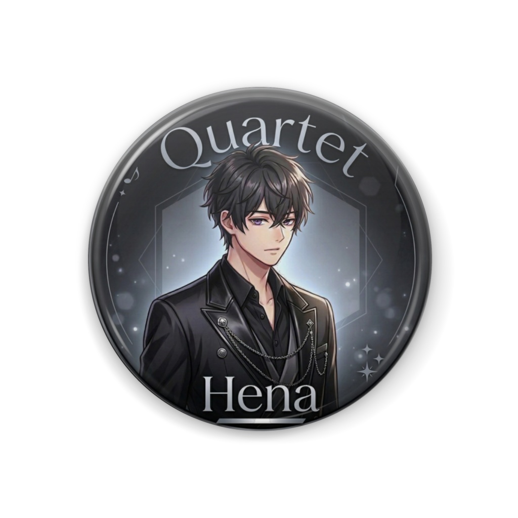 Quartet 缶バッチ（Hena）