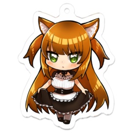 アクリルキーホルダー 50 x 50 (mm) feat.星乃カニ様