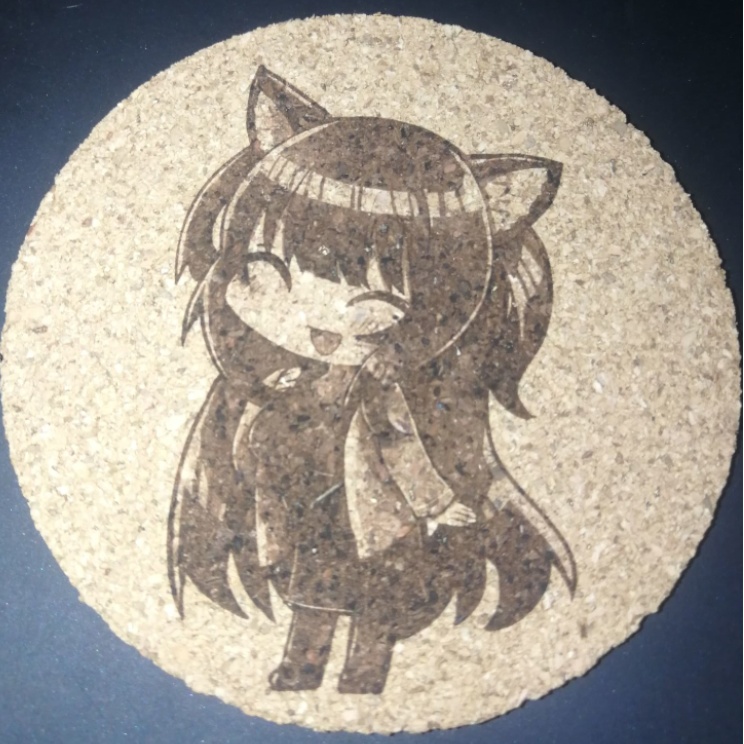 コルクコースター 100 x 100 (mm) feat.星乃カニ様