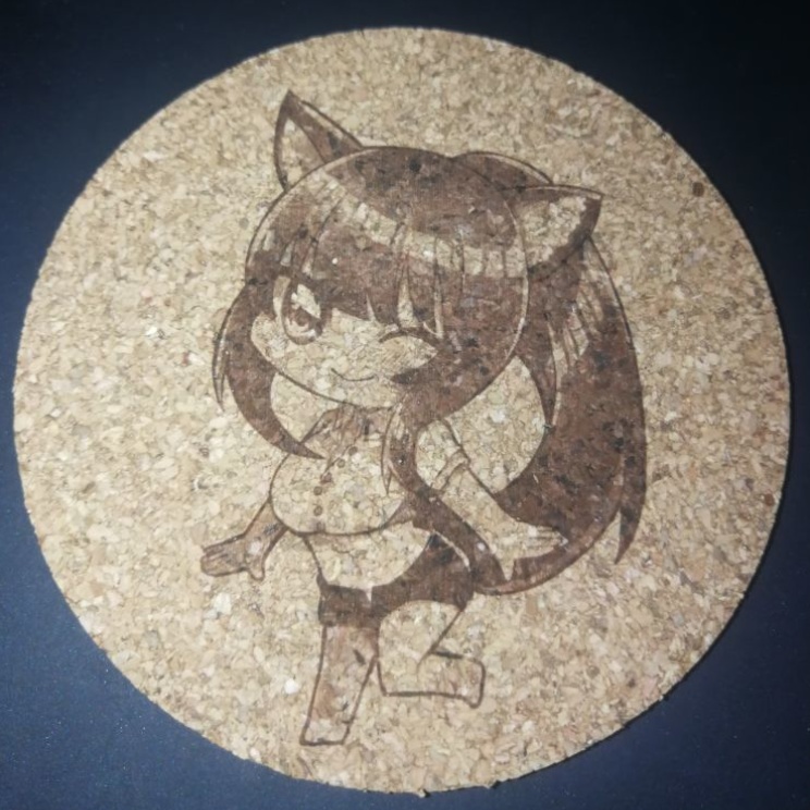 コルクコースター 100 x 100 (mm) feat.星乃カニ様