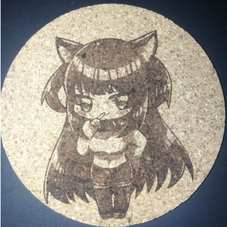 コルクコースター 100 x 100 (mm) feat.星乃カニ様