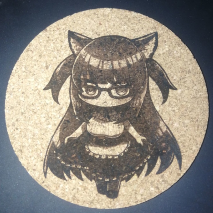 コルクコースター 100 x 100 (mm) feat.星乃カニ様