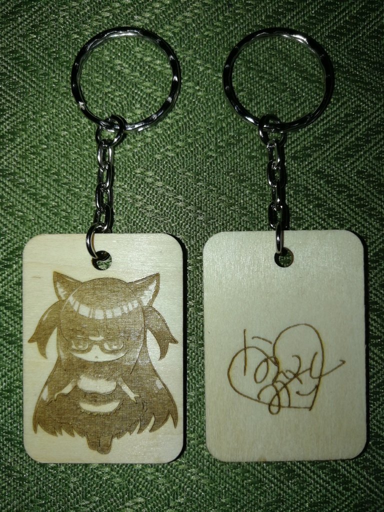 【New】木製キーホルダー 35 x 50 (mm) feat.星乃カニ様