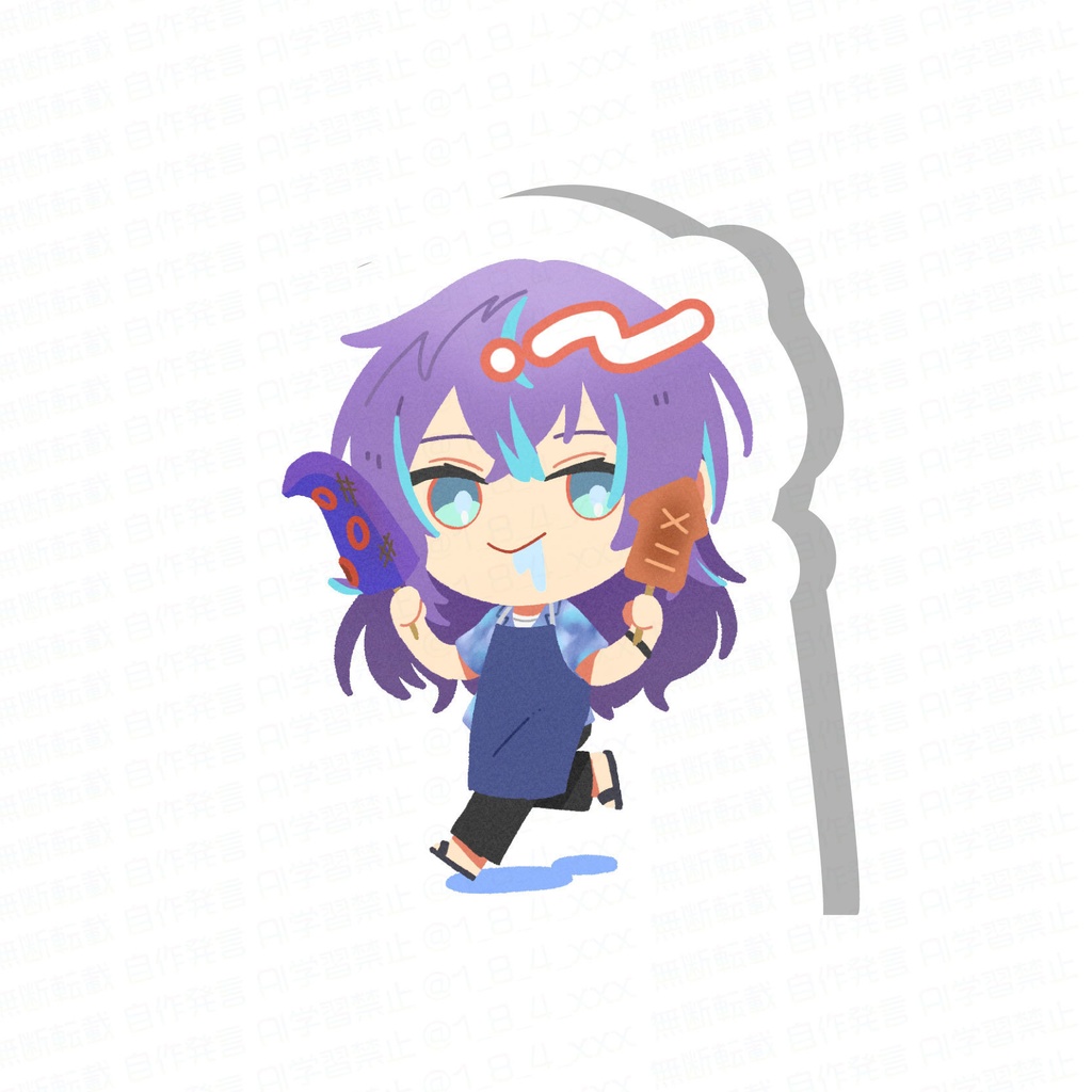 【非公式】バイト組自立アクリルスタンド(VS海の家)