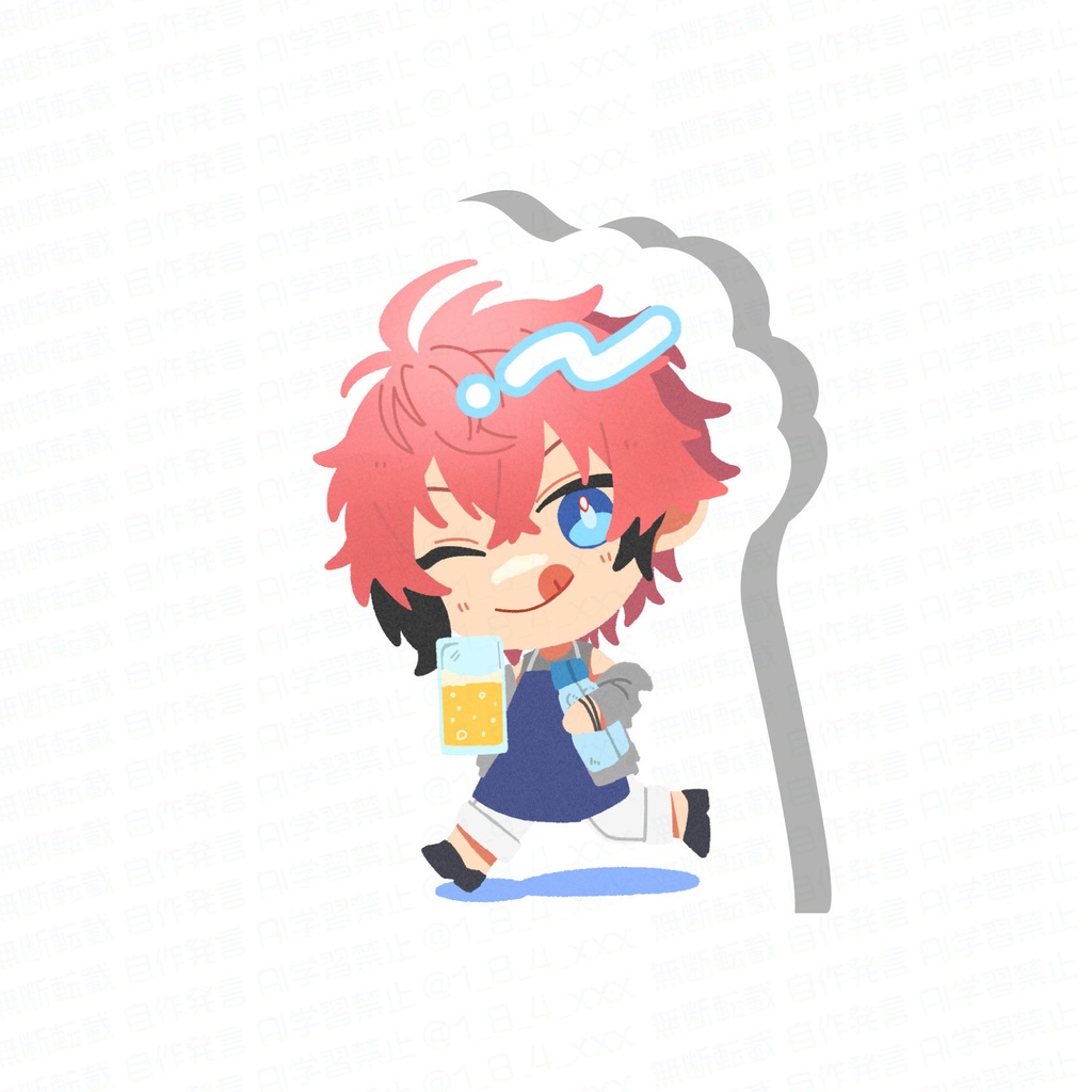 【非公式】バイト組自立アクリルスタンド(VS海の家)