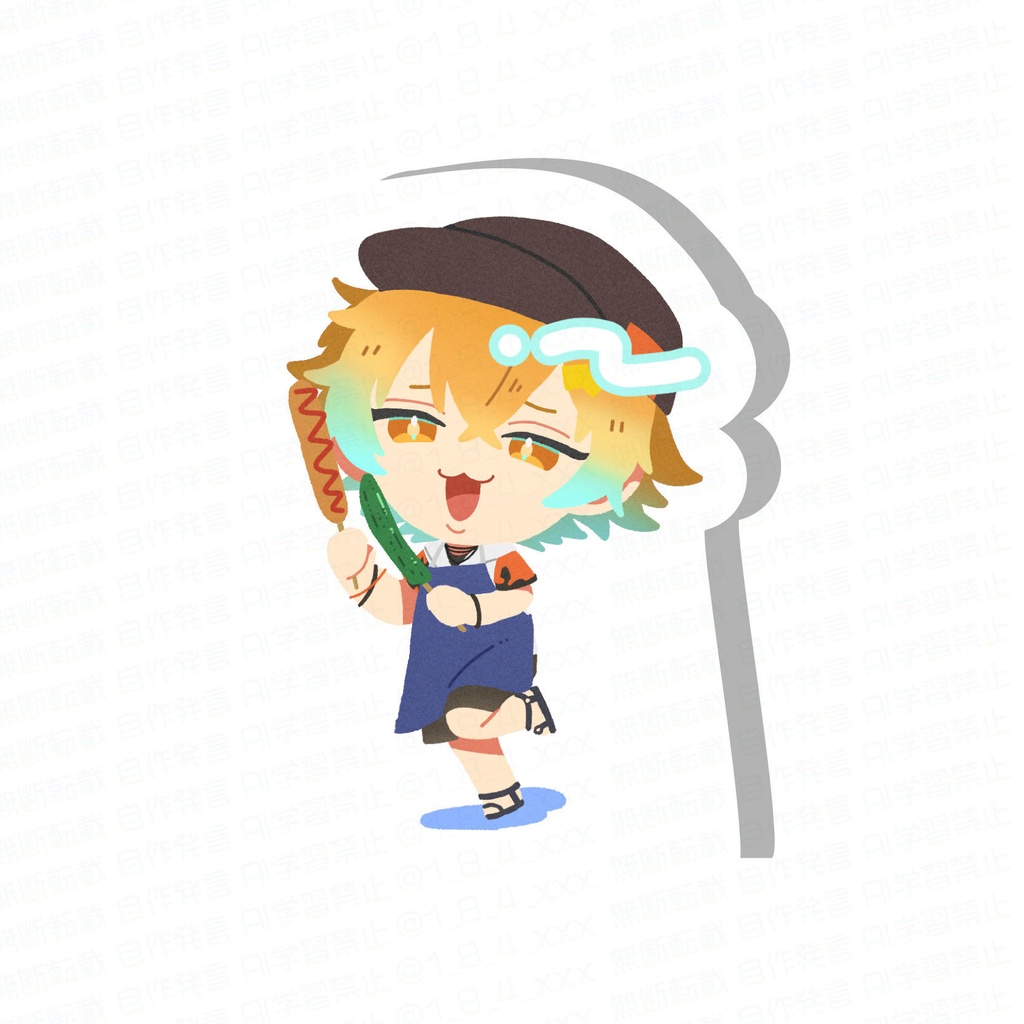 【非公式】バイト組自立アクリルスタンド(VS海の家)