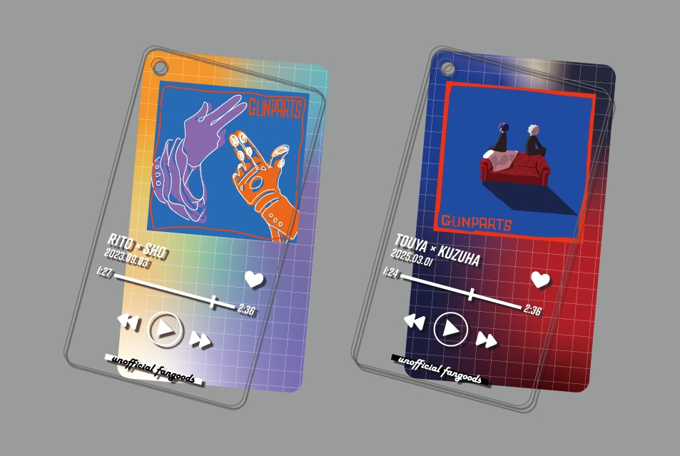 【非公式】歌みたモチーフ二重アクキー