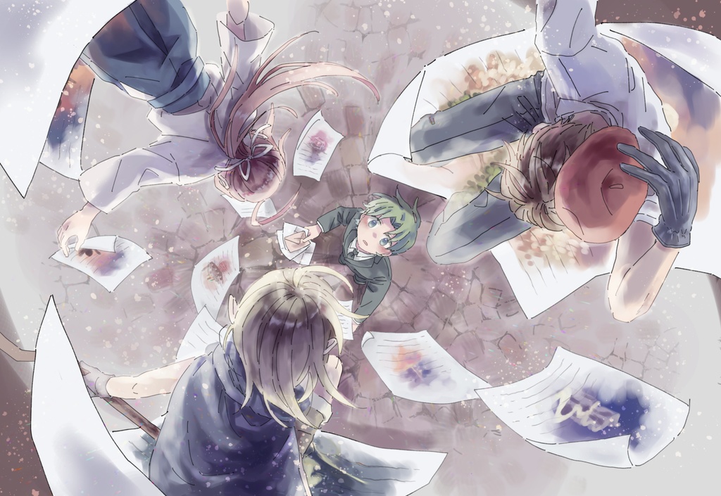 四月馬鹿達の宴ポストカード