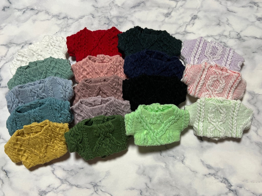 ぬい用ニットシャツ