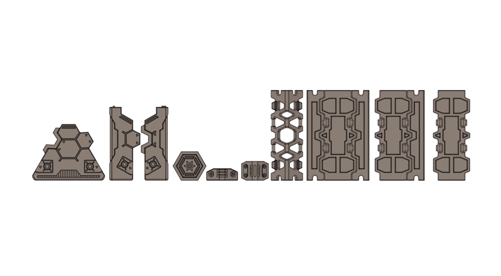 コンポジットベース 【光造形3Dプリンター向け、stlファイル形式、ノンスケール】