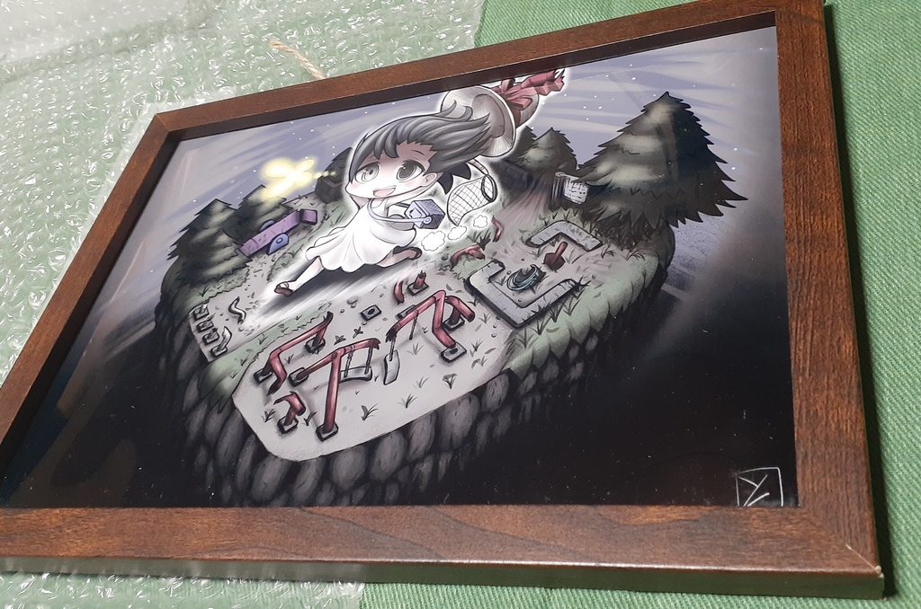 伝説のちょうちょ(額装)