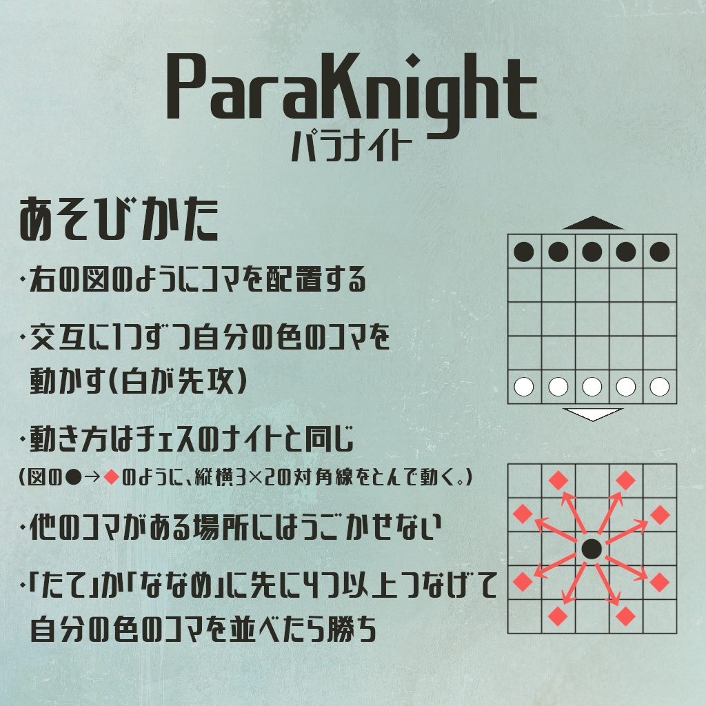 【VRボードゲーム】ParaKnight(パラナイト)【3Dモデル】