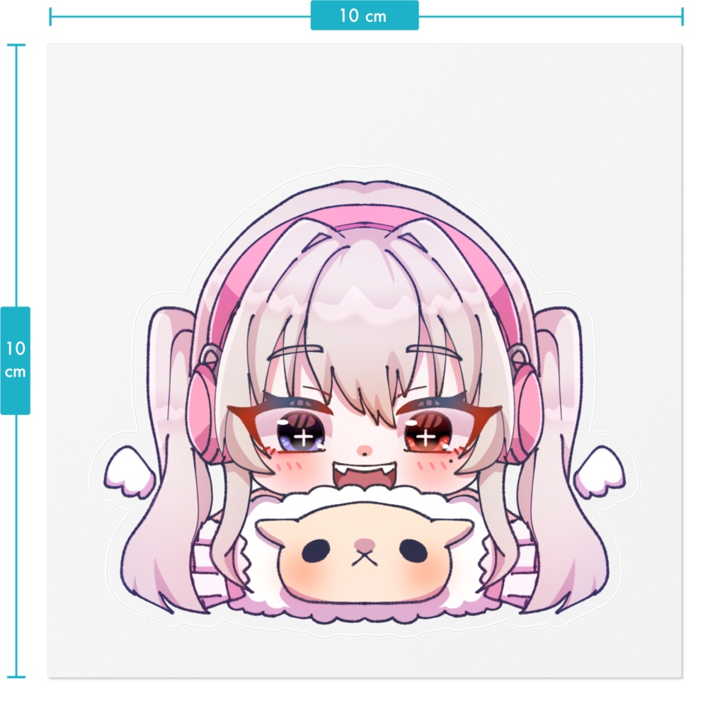 【隼海ひすい】仔ひつじ君といっしょ ステッカー