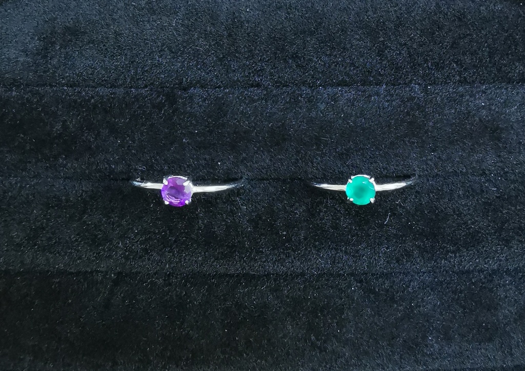 少尉・軍曹イメージ天然石リング