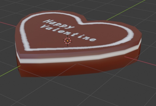 【VRChat向け】バレンタインチョコレート【3Dモデル】