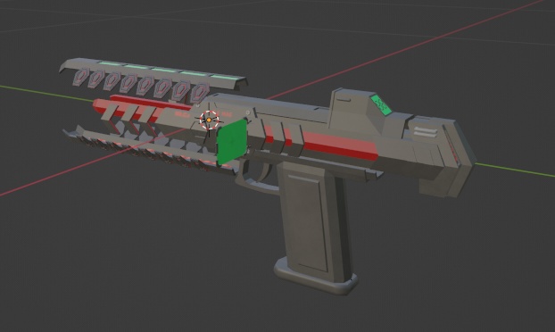 【VRChat想定】 Original RailGun Mk.G.s S.E MAG 《BlackConger》【3Dモデル】