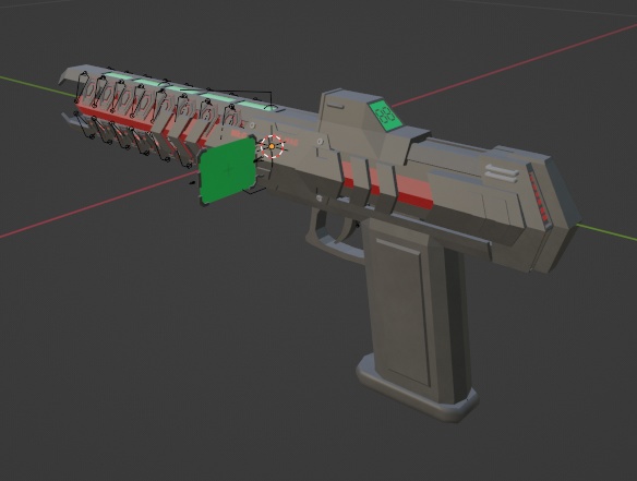 【VRChat想定】 Original RailGun Mk.G.s S.E MAG 《BlackConger》【3Dモデル】