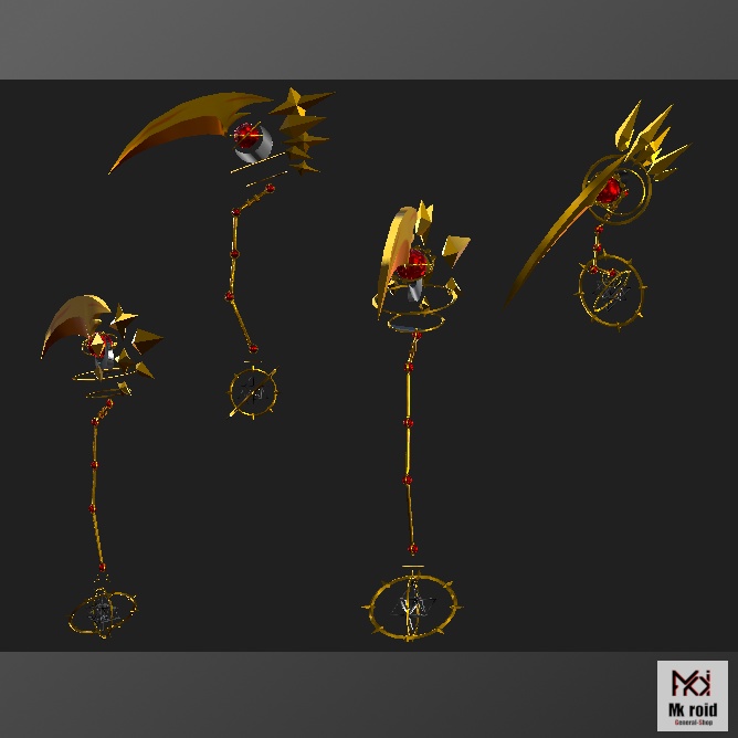 【VRChat想定】 OriginalScythe Mk.G.s 《Arctos Scythe》 【3Dモデル】