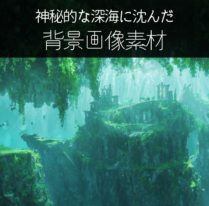 【背景画像】深海に沈んだ街並み 6種