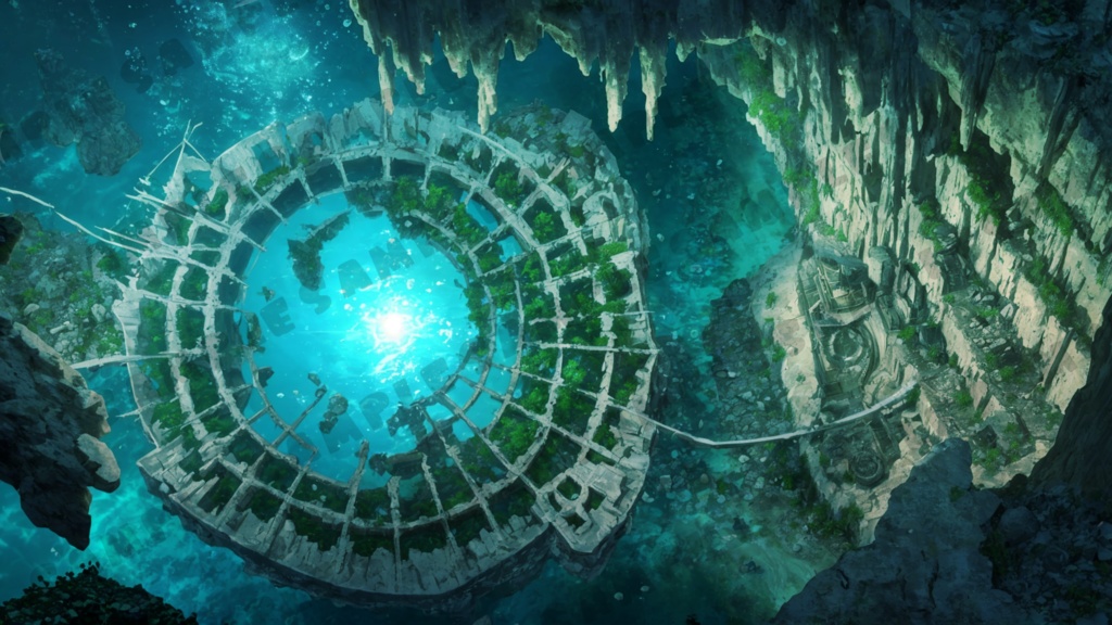 【背景画像】深海に沈んだ街並み 6種