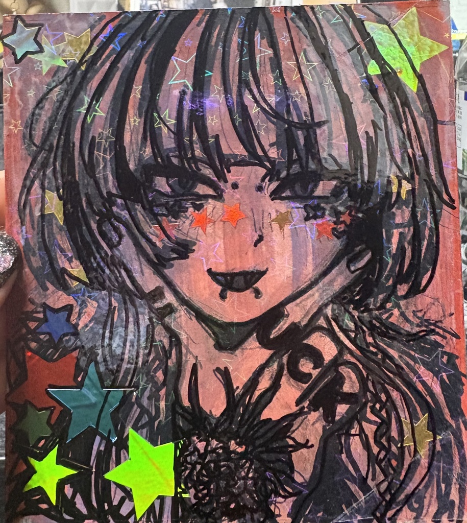 ミニ色紙 オリジナル17 ☆ホログラム加工