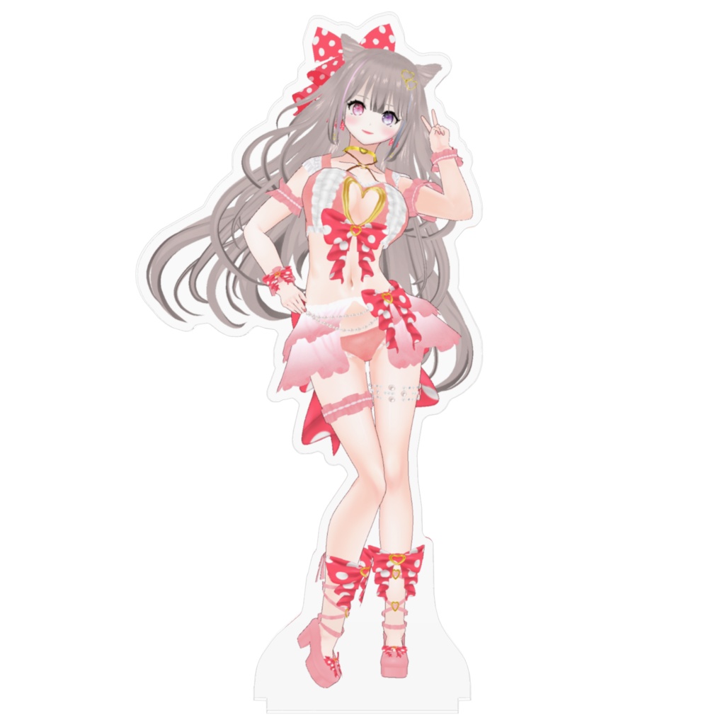 《愛月ここあ》Pink ver.アクリルスタンド(Pink ver. Acrylic Display Stand.)《AitukiCocoa》