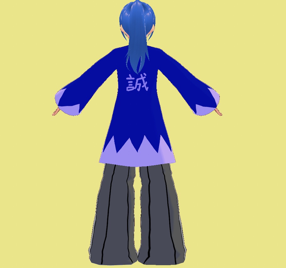 四神相応新撰組だんだら羽織vrmアバターシリーズ「青龍」Vroid用