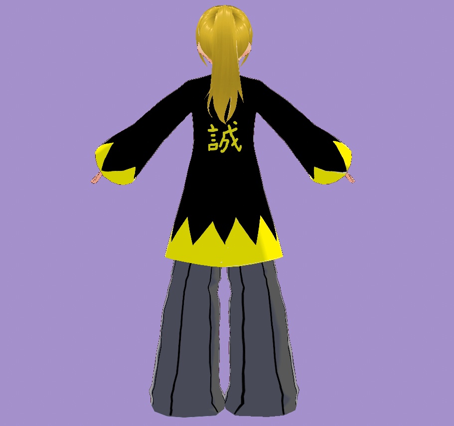 四神相応新撰組だんだら羽織vrmアバターシリーズ「玄武」Vroid用