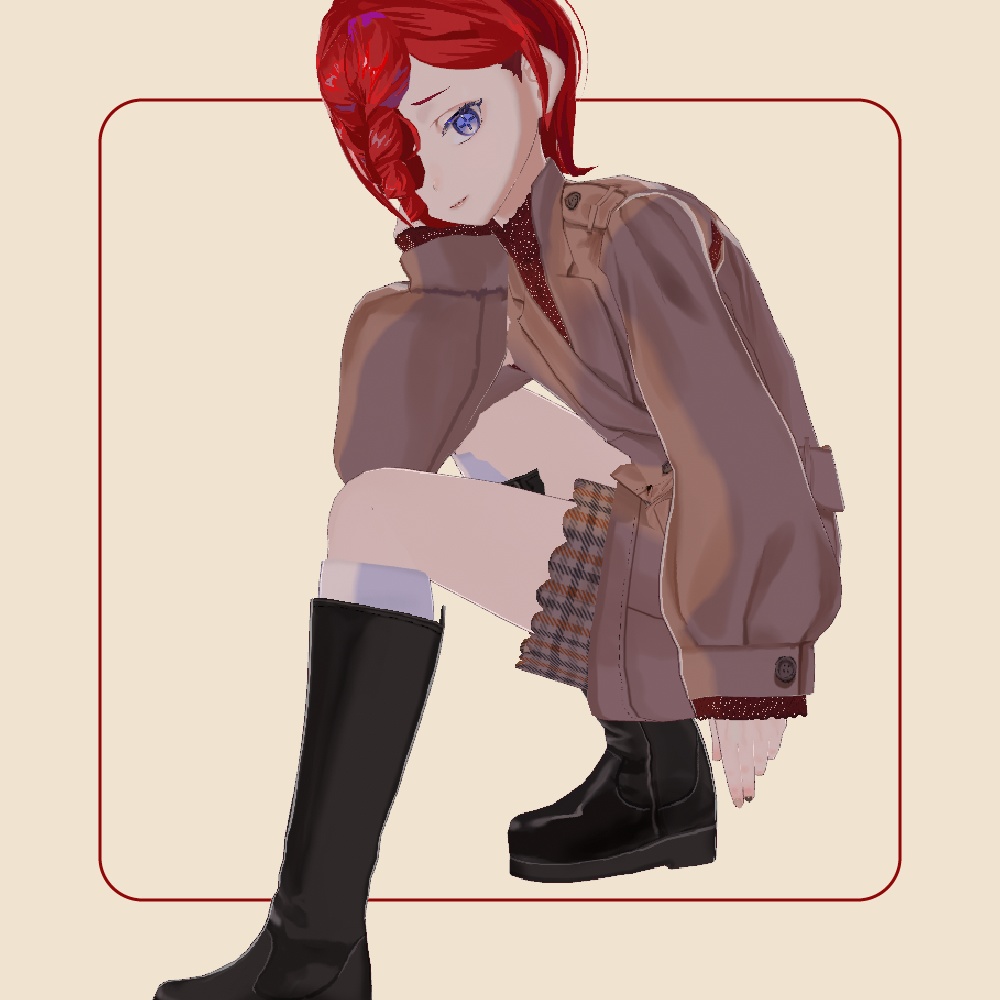 【VRoid】トレンチコートコーデセット