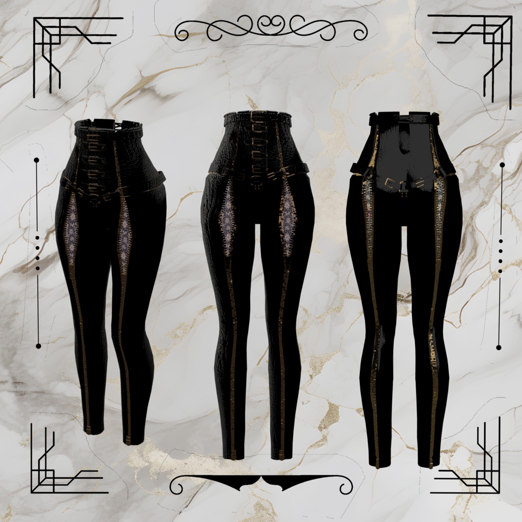 patchwork pants&shirt