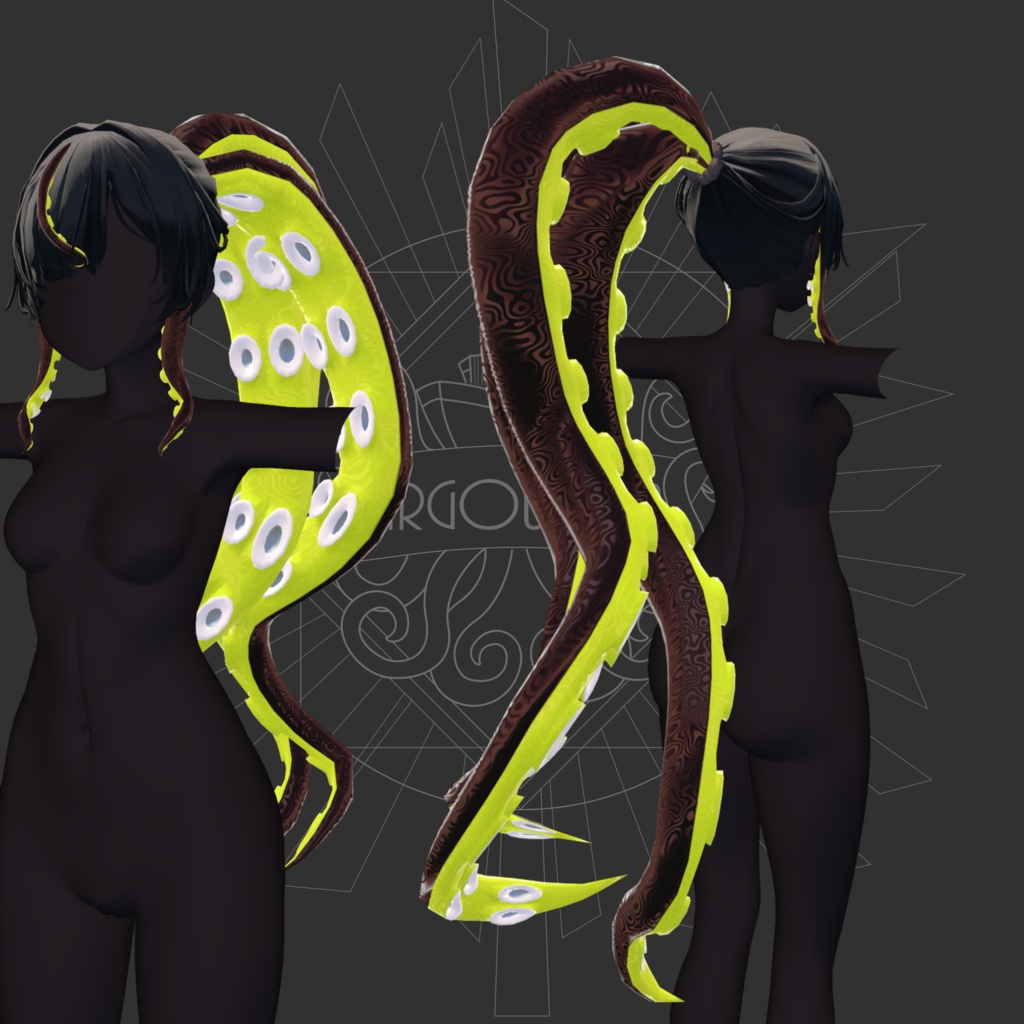 Tentcle pony tail