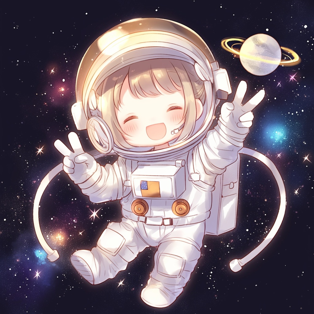 『ちび宇宙飛行士コレクションver.2｜無重力でふわふわ漂う5キャラセット』