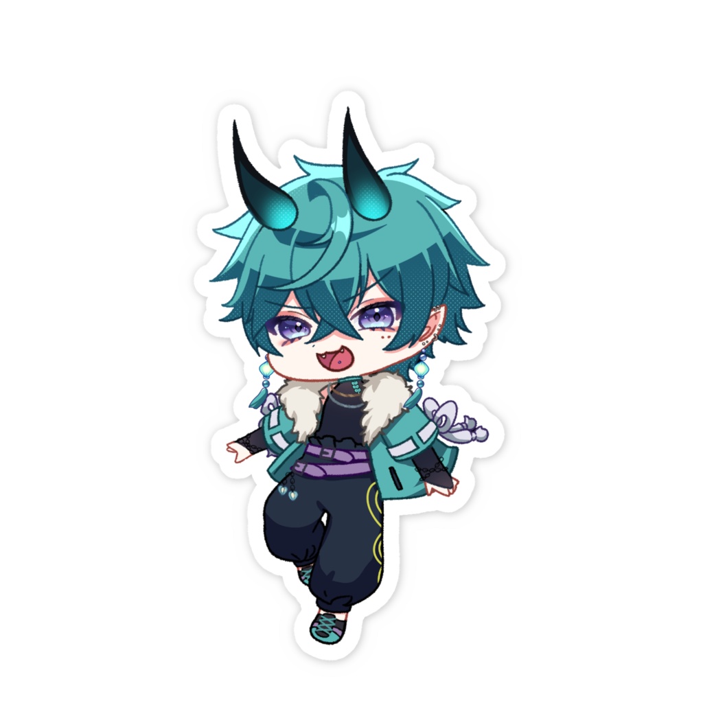 【1周年】デフォルメ_スマホステッカー