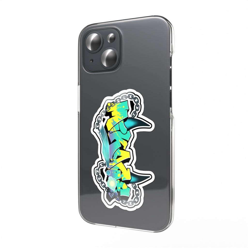 グラフィティロゴ_スマホステッカー