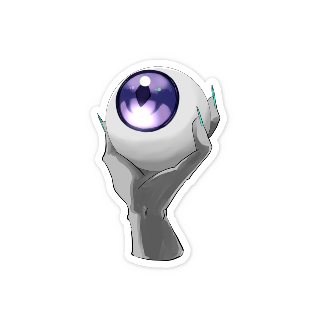 おめんたま_スマホステッカー