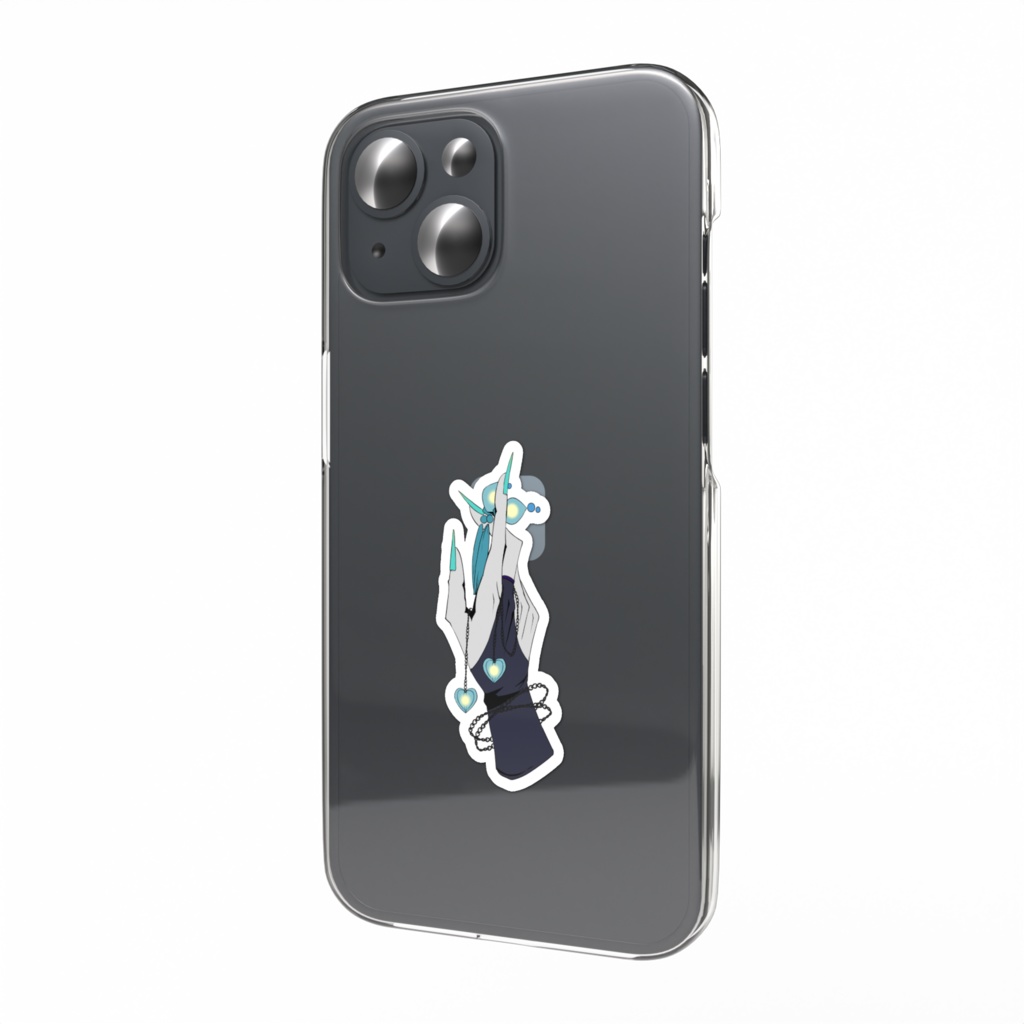 おてて×アクセ_スマホステッカー