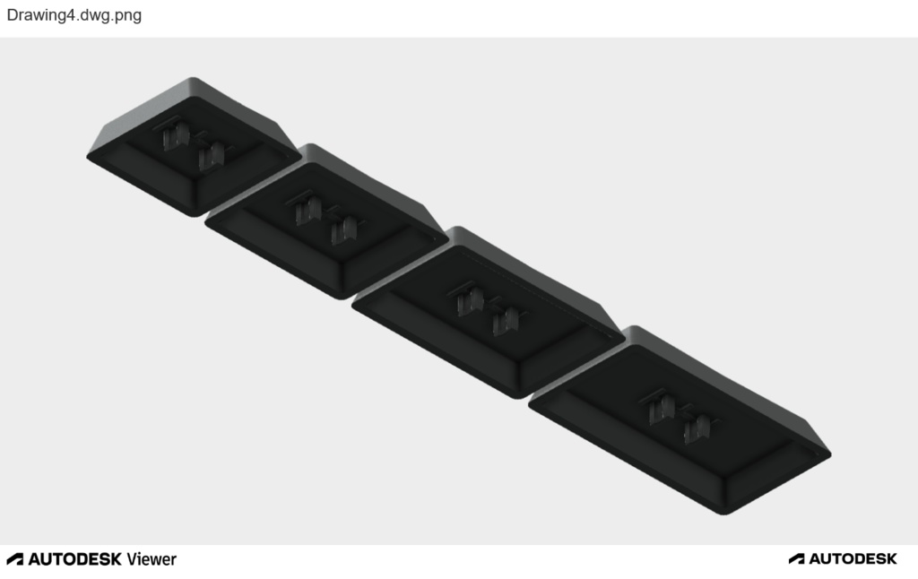 【choc v1用STLデータ】【18.05mm】1u~1.75u バラ