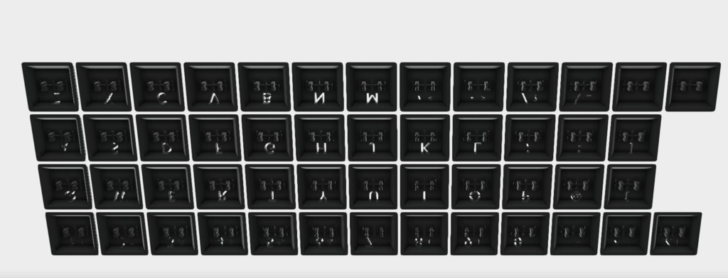 【choc v1用STLデータ】 48keyセット