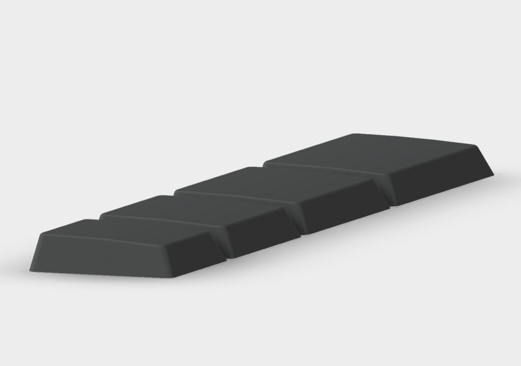 【choc v1用STLデータ】【18.05mm】1u~1.75u 親指用 バラ