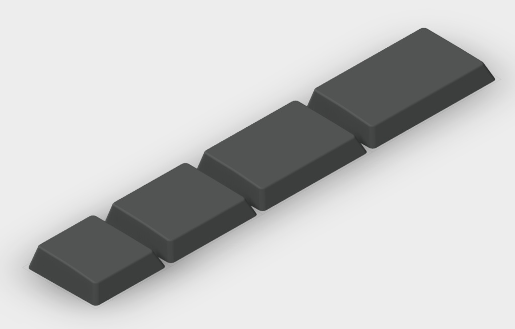 【choc v1用STLデータ】【18.05mm】1u~1.75u 親指用 バラ