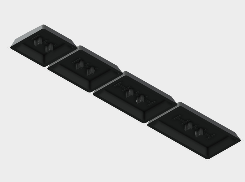 【choc v1用STLデータ】【18.05mm】1u~1.75u 親指用 バラ