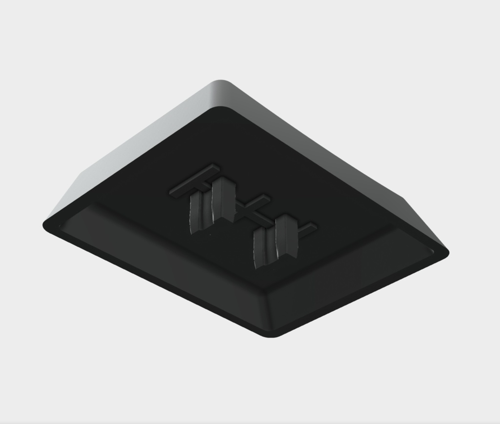 【choc v1用STLデータ】【16.5mm】1u~1.75u