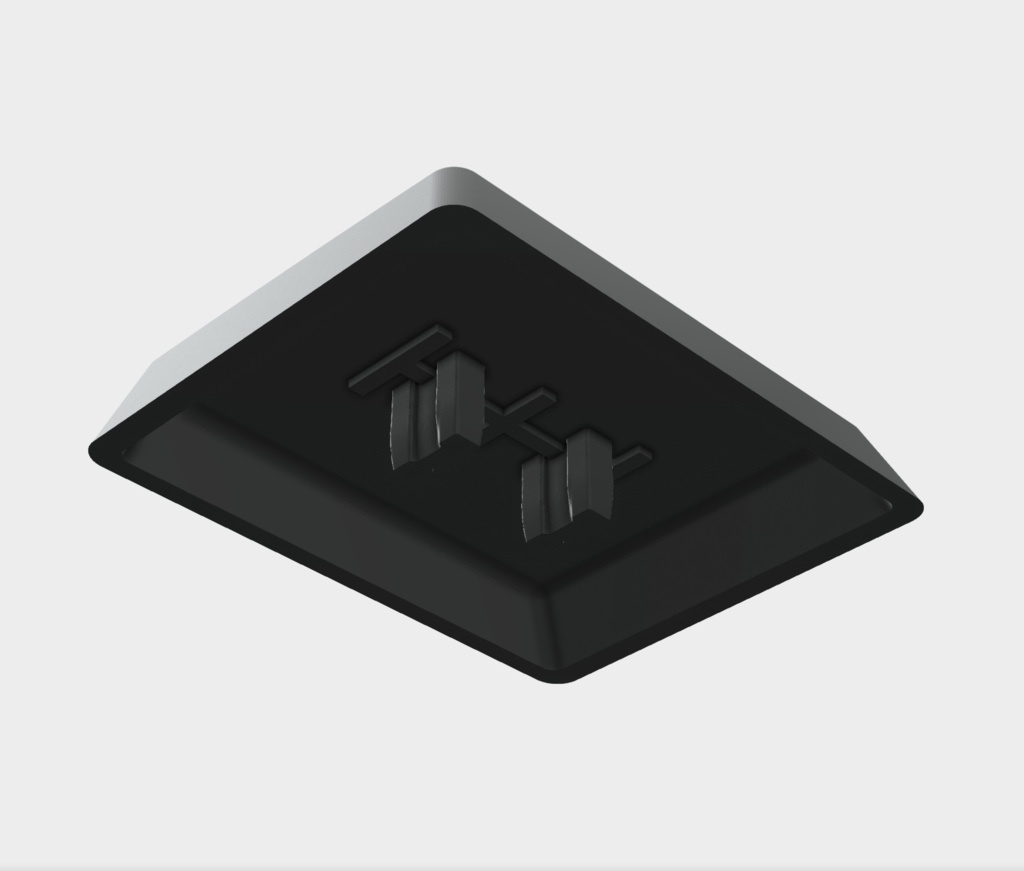 【choc v1用STLデータ】【16.5mm】1u~1.75u 親指用 バラ