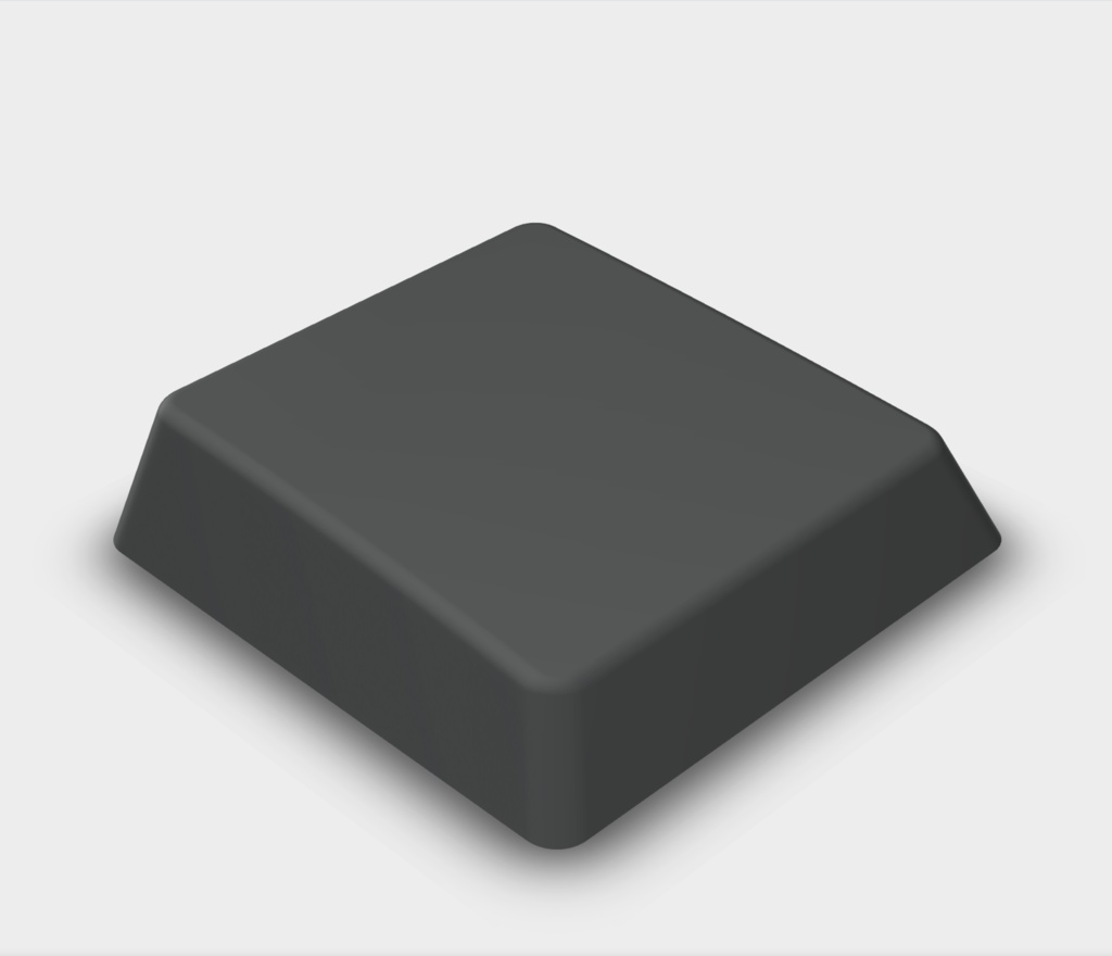 【choc v1用STLデータ】【16.5mm】1u～1.75u 親指用 バラ