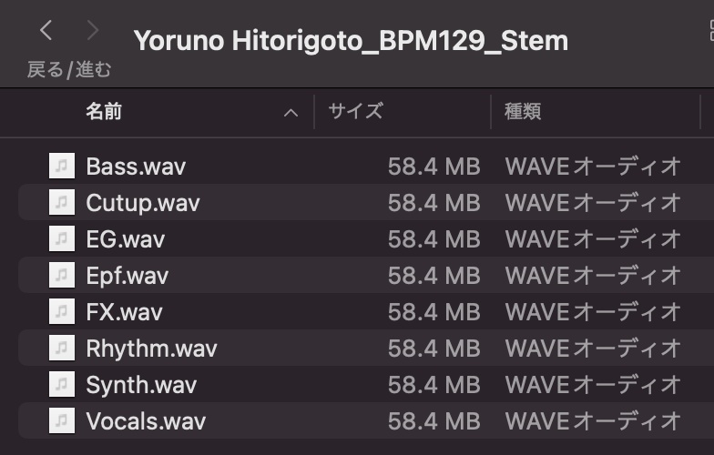 Night Kiwi「よるのひとりごと(feat.小雨ちゃん)」ステムデータ